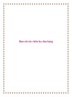 Rau cải cúc chữa ho, đau họng. potx