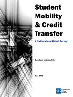 Student Mobility & Credit Transfer: A National and Global Survey pot