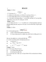 Đề thi thử đại học môn toán năm 2013 - THPT Lý Thường Kiệt - Hải Phòng - Đề số 33 doc