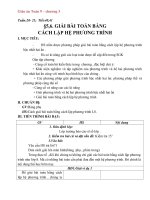 giải bài toán bằng cách lập hệ phương trình - bài 5, chương 3 môn toán lớp 9