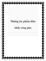 Những tác phẩm điêu khắc công phu pot