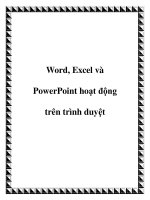 Word, Excel và PowerPoint hoạt động trên trình duyệt pot