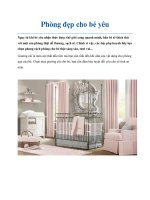 Phòng đẹp cho bé yêu doc