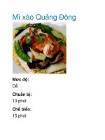 Mì xào Quảng Đông docx