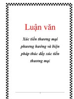 Luận văn: Xúc tiến thương mại phương hướng và biện pháp thúc đẩy xúc tiến thương mại doc