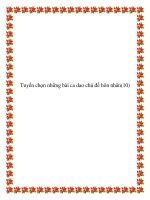 Tuyển chọn những bài ca dao chủ đề hôn nhân pptx