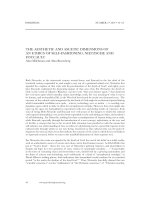 THE AESTHETIC AND ASCETIC DIMENSIONS OF AN ETHICS OF SELF-FASHIONING: NIETZSCHE AND FOUCAULT docx