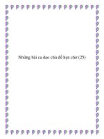 Những bài ca dao miêu tả tục hẹn chờ tình yêu ppt