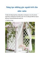 Sáng tạo những góc ngoài trời cho nhà vườn potx