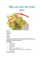 Bắp cải cuộn thịt chiên giòn doc