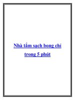Nhà tắm sạch bong chỉ trong 5 phút docx