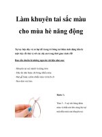 Làm khuyên tai sắc màu cho mùa hè năng động pot