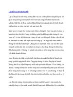 Lập kế hoạch hoặc là chết Lập doc