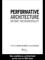 PERFORMATIVE ARCHITECTURE BEYOND INSTRUMENTALITY doc