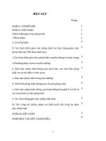 Các hình thức giáo dục pháp luật và thực trạng giáo dục pháp luật tại Việt Nam hiện nay ppt