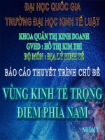 Vùng kinh tế trọng điểm phía Nam docx