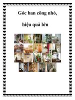 Góc ban công nhỏ, hiệu quả lớn pdf