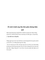 10 cách tránh ung thư đơn giản nhưng hiệu quả pot