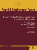 Determinants of lending interest rates and interest rate spreads pptx
