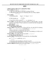 Đề thi thử tốt nghiệp trung học phổ thông - Đề 72 ppt