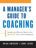 A MANAGER’S GUIDE TO COACHING pdf
