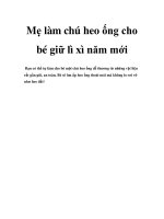 Mẹ làm chú heo ống cho bé giữ lì xì năm mới docx