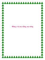 Đông y trị say nắng, say nóng. pot