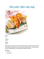Gà cuộn nấm các loại pdf