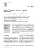 Cushing’s Disease in Children: Report of Three Cases potx