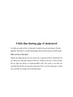 5 hiểu lầm thường gặp về cholesterol ppt