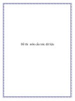 Đề thi môn cấu trúc dữ liệU pptx