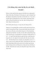 Coi chừng chảy máu dạ dày do các thuốc NSAID ! pdf