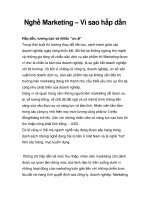 Nghề Marketing – Vì sao hấp dẫn ppt
