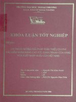 Chi phí và những giải pháp giảm thiểu chi phí bảo hiểm nhằm nâng cao sức cạnh tranh của hàng hóa xuất nhập khẩu của Việt Nam