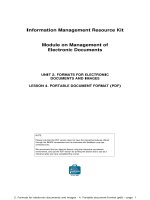 UNIT 2. FORMATS FOR ELECTRONIC DOCUMENTS AND IMAGES LESSON 4. PORTABLE DOCUMENT FORMAT (PDF)NOTE potx