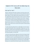 Nghịch lý CIO: Làm sao để vừa thành công vừa Hạnh phúc ppt