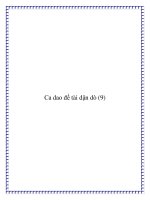 Ca dao đề tài dặn dò vợ chồng pdf
