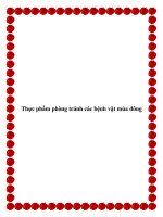 Thực phẩm phòng tránh các bệnh vặt mùa đông potx