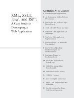 XML, XSLT, Java, and JSP: A Case Study in Developing a Web Application docx