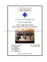 phát triển hệ thống điều khiển mờ nhiệt độ phòng