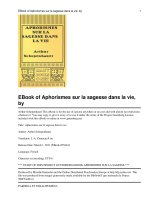 Aphorismes sur la sagesse dans la vie docx