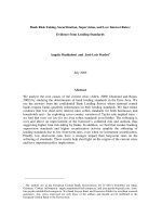 Bank Risk-Taking, Securitization, Supervision, and Low Interest Rates: Evidence from Lending Standards potx