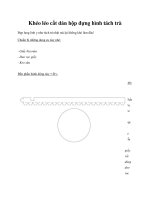 Khéo léo cắt dán hộp đựng hình tách trà pot