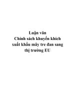 Luận văn: Chính sách khuyến khích xuất khẩu mây tre đan sang thị trường EU pot