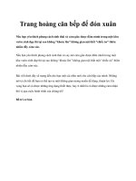 Trang hoàng căn bếp để đón xuân ppt