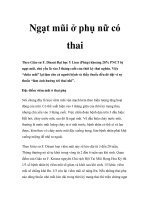 Ngạt mũi ở phụ nữ có thai potx