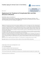 Daptomycin for Treatment of Complicated Skin and Skin Structure Infections pot