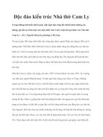 Độc đáo kiến trúc Nhà thờ Cam Ly docx