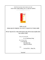 Nguyên tắc và thực hành quản lý thay đổi cho dự án phần mềm theo chuẩn CMMI