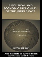 A POLITICAL AND ECONOMIC DICTIONARY OF THE MIDDLE EAST potx